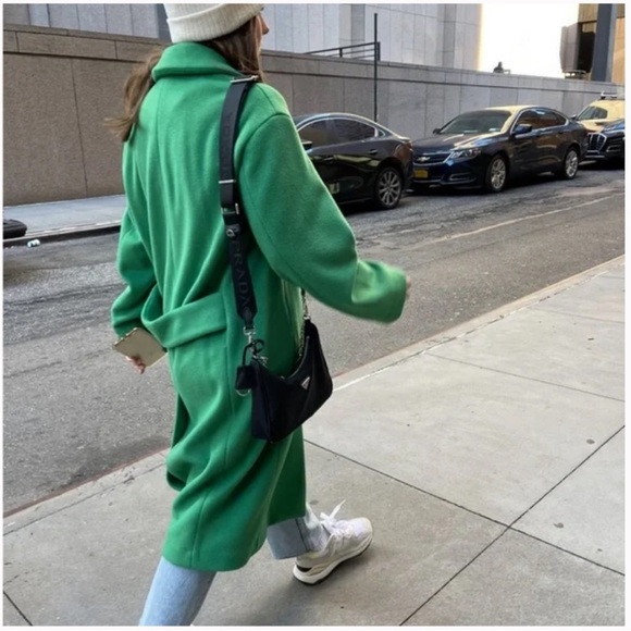H&M oversized green coat - Picture 4 of 10